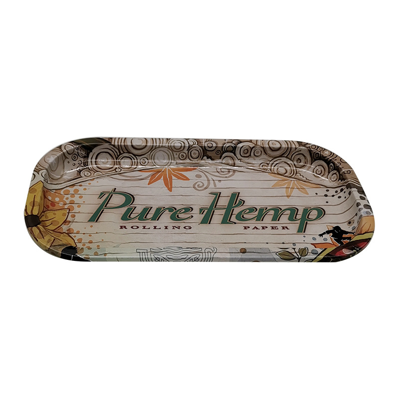 Coffee Shop Bar Pub Dinner Decorative Rectangular Tin Metal Stainless Steel Non Slip Food Tray