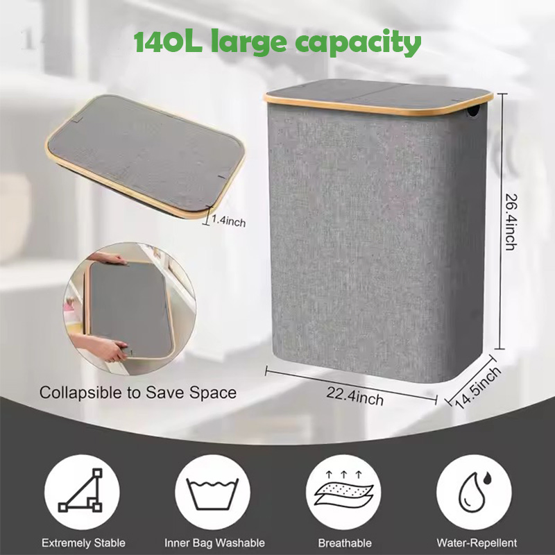 Waterproof Moisture-Proof Fabric Storage Bag Laundry Hamper for Cleaning Shoes Clothing Bathroom Items