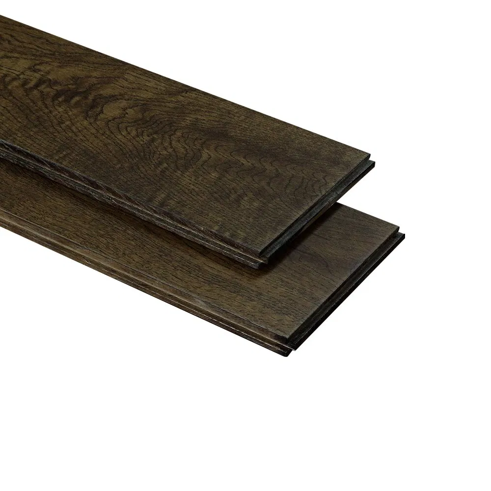 Modern Smoked Oak Engineered Wood Flooring, 18mm Thick, Factory Price