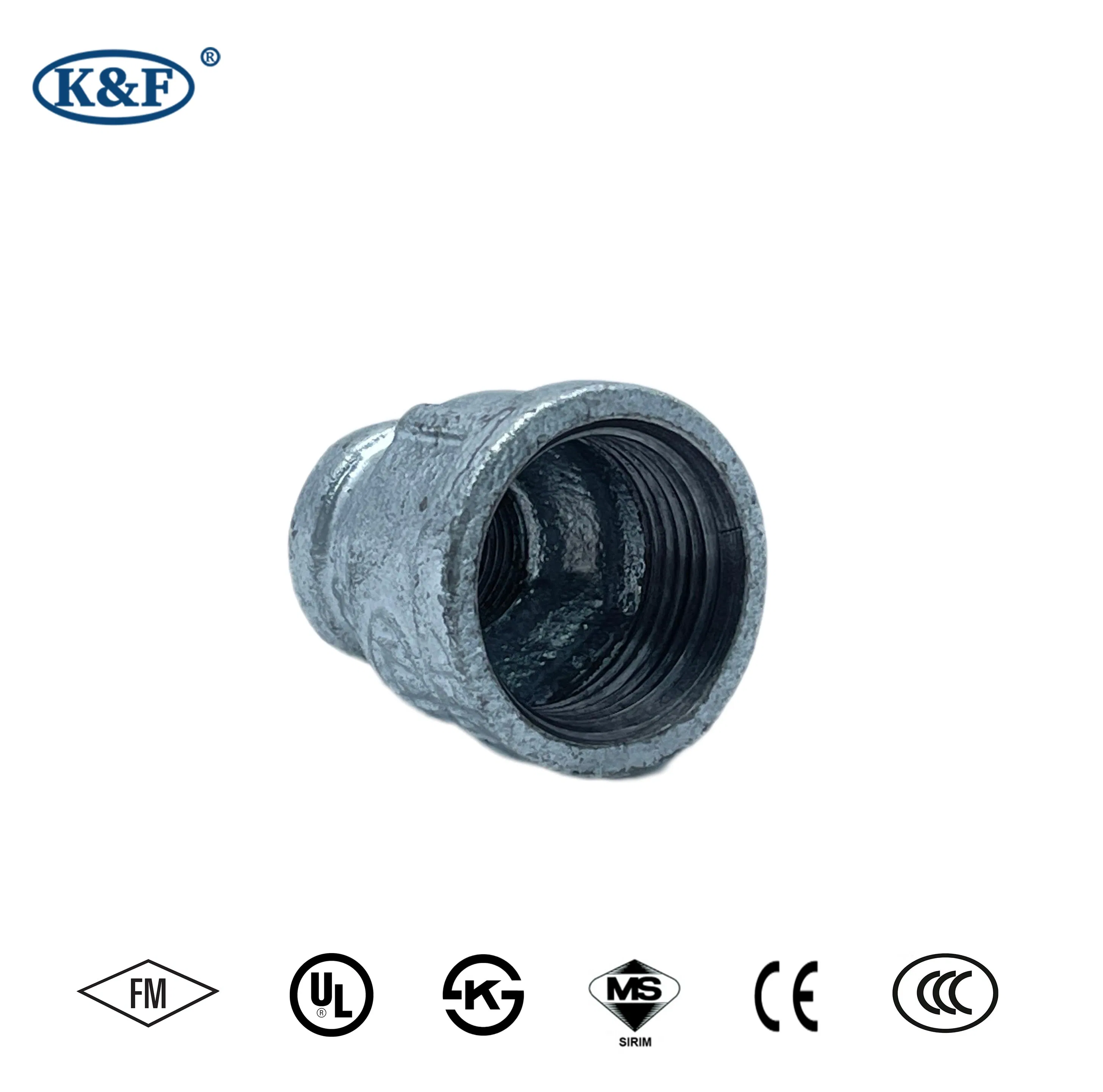 Kanaifu ISO Malleable Iron Thread Quick Connect Reducing Socket Coupling Reducer Socket