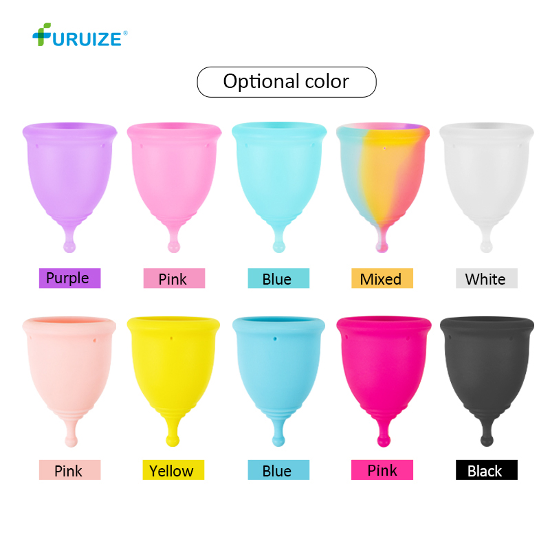 Free Sample Medical Grade Silicone Menstrual Cups "Ring" Manufacturer Period Cup Eco Friendly Menstrual Cup