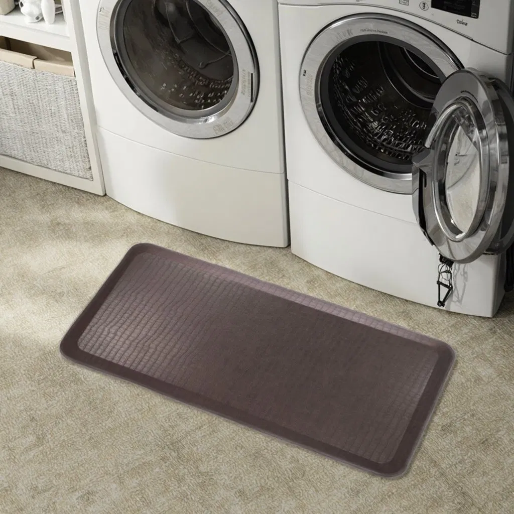 Custom Design Recycled PU Foam Core Anti-Fatigue Kitchen Office Standing Mat with PVC Top Layer