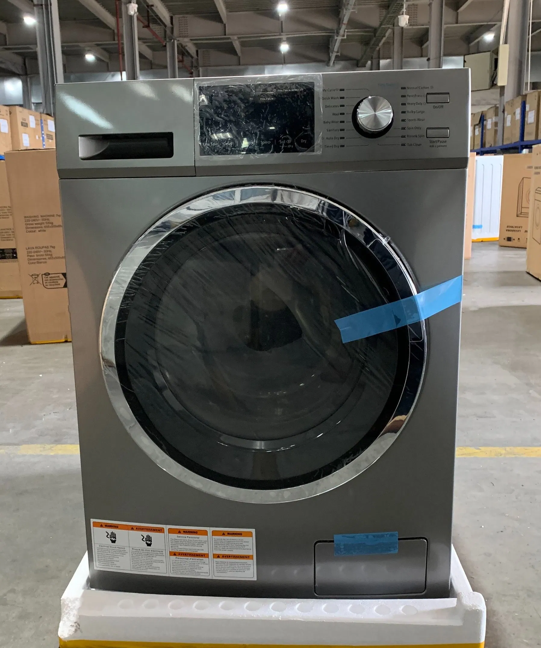 4.4cuft Electric Household Front Loading Clothes Washer and Dryer