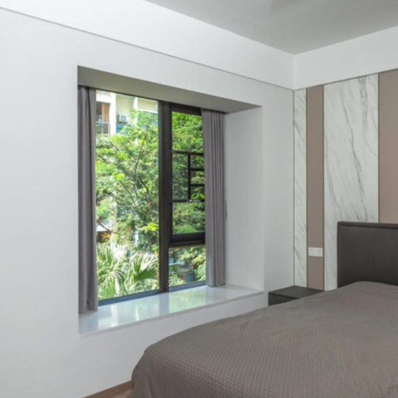 Floor-to-Ceiling Window in Living Room Double-Layer Nfrc Certificated Fly Screen Added