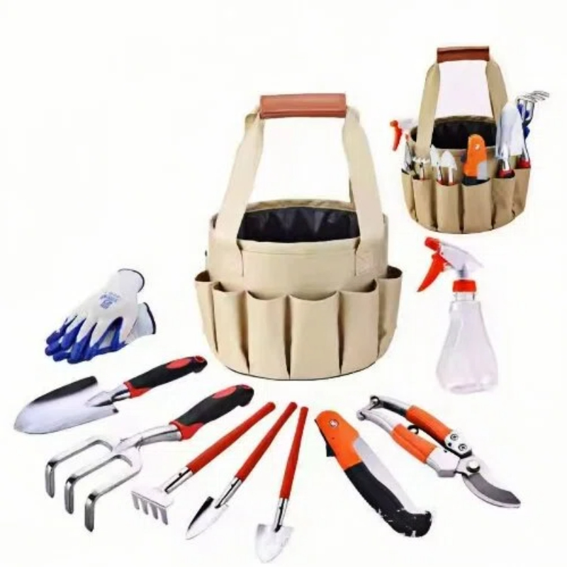 Portable Garden Cylinder Bag Large Capacity 10PCS Garden Tools