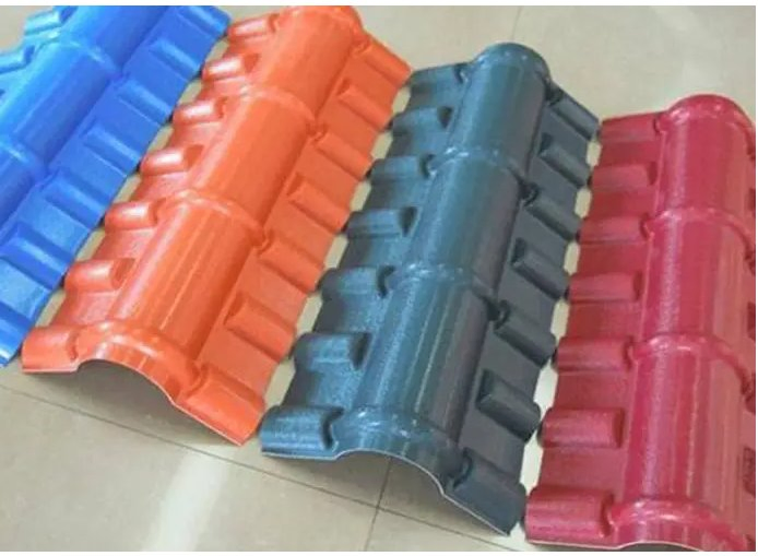 4 Layers Fire Proof Plastic Roof Tiles and Prefab Homes