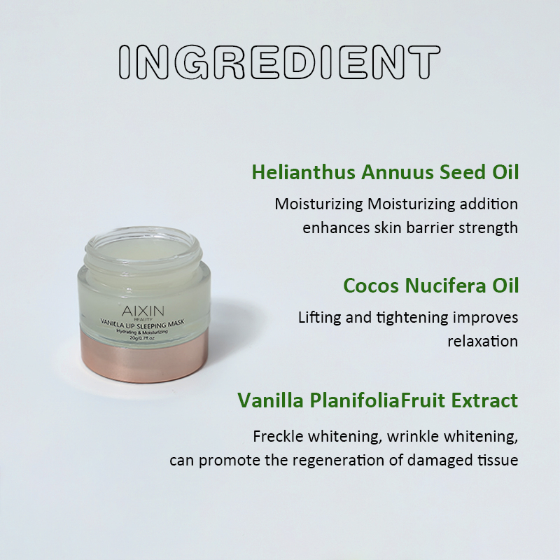 Beauty Cosmetics Lip Care Nourish Hydrate Moisturizer Vanilla Lip Sleeping Mask