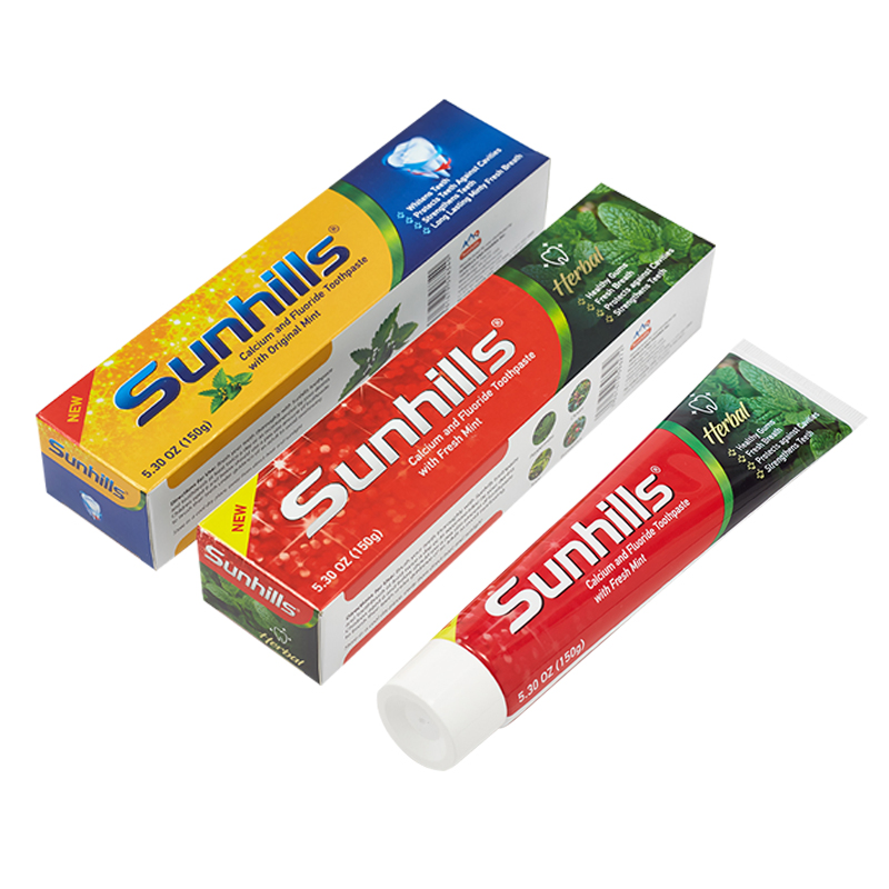 Custom Private Label Calcium and Sodium Fluoride Anti Cavity Healthy Gums Herbal Toothpaste for Adult