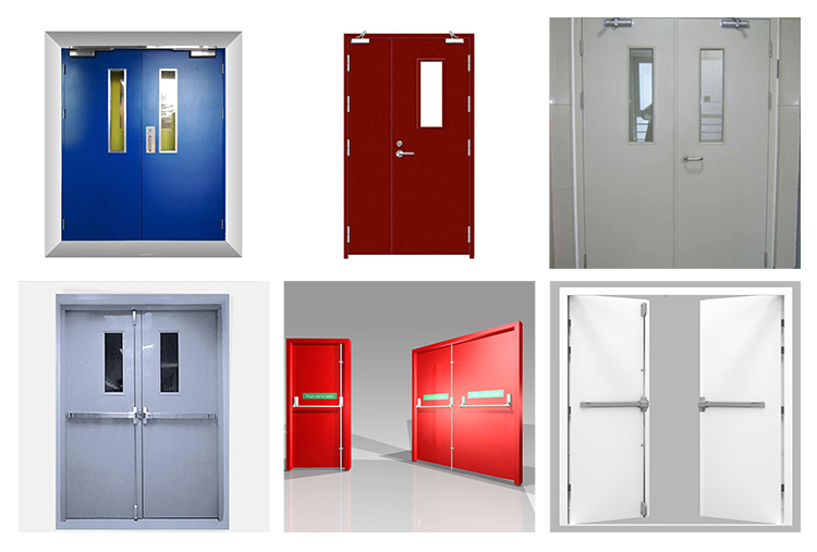 High Quality Fire Rated Metal Steel Doors Metal Entrance Door