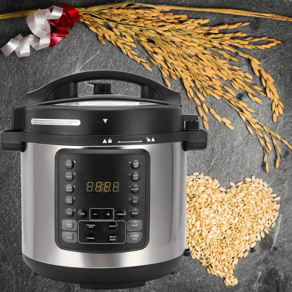 Cooking Made Easy with a Pressure Cooker Featuring LED Display and Detachable Lids