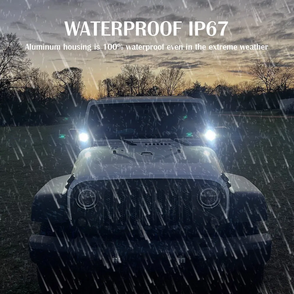 LED Work Light Bar Off-Road Lights with LED Wiring Harness