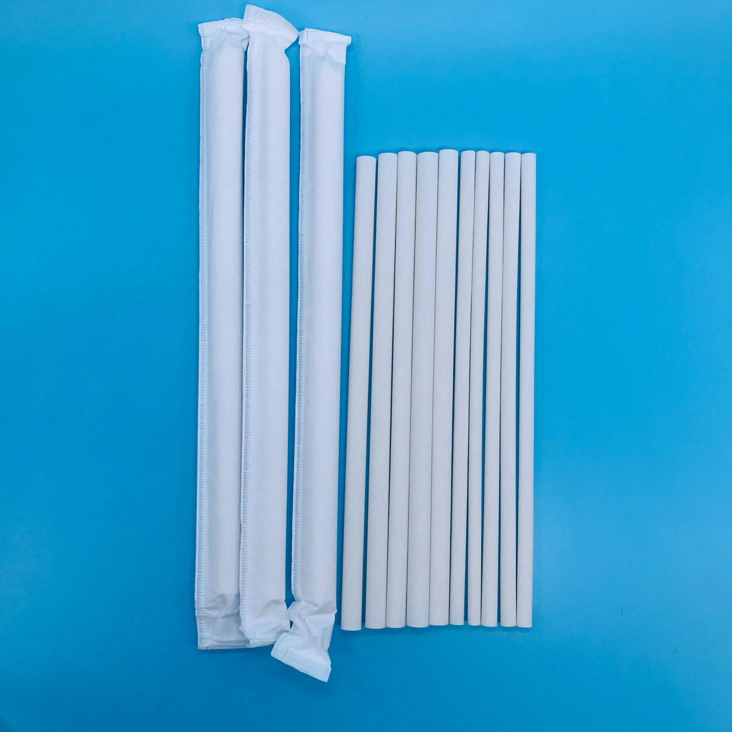 Biodegradable Compostable Hot Boba Milk Bubble Tea Bamboo Fiber Drinking Straws