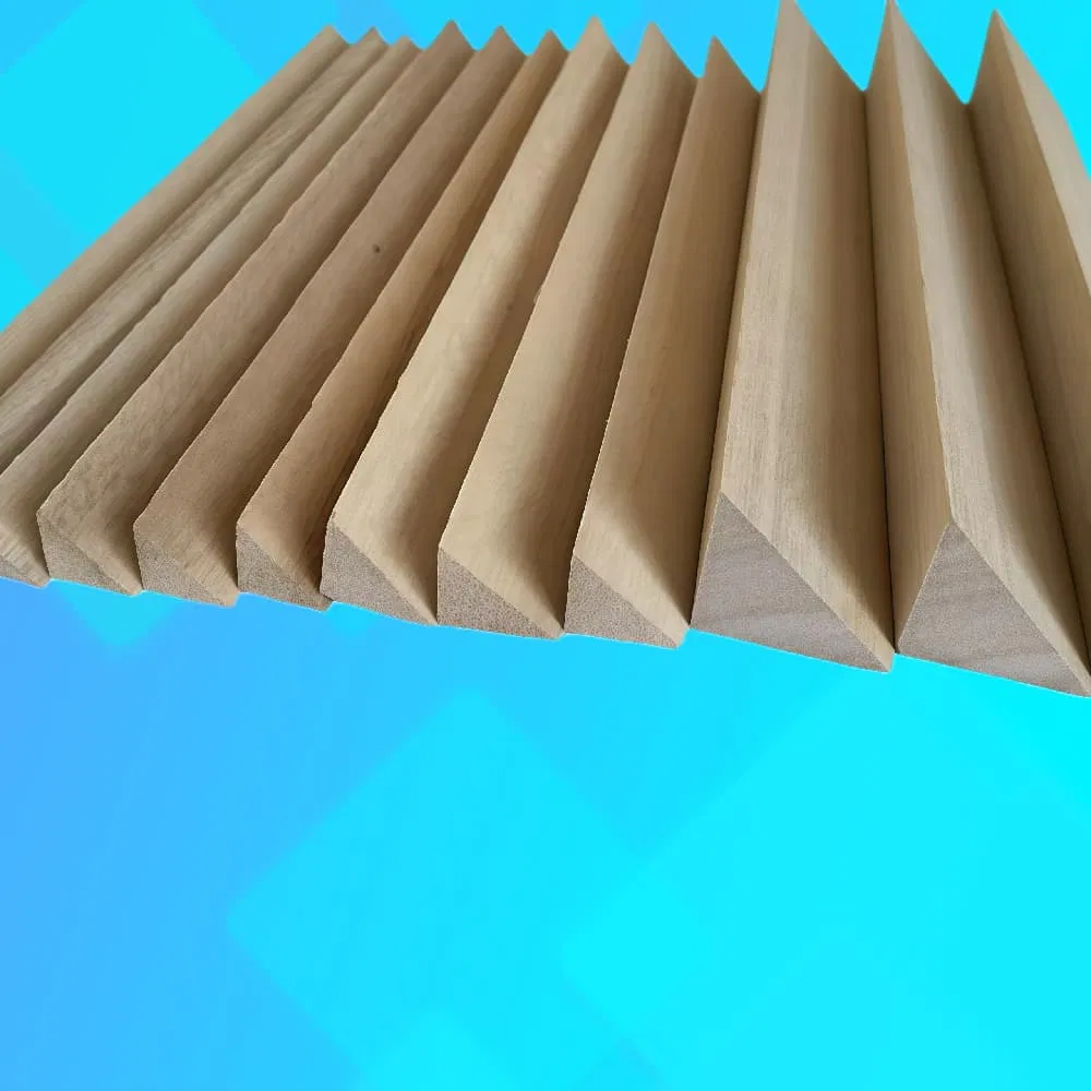 Triangular Chamfer Strips Crafted From Paulownia Wood for Builders