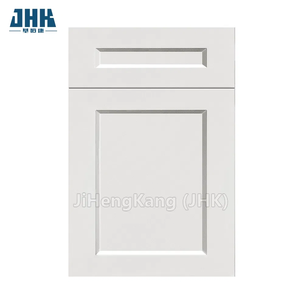 Jhk-CD008 MDF Kitchen 2 Doors PVC Kitchen Plain Rattan Cabinet Door