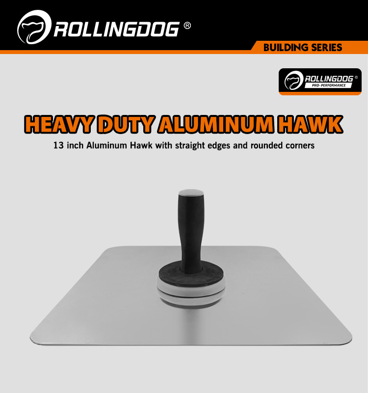 Rolingdog-PRO 50271 Heavy Duty Aluminum Hawk for Drywall and Masonry Applications