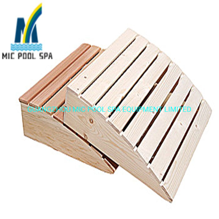 Sauna Finland Spruce Wood Rest Comfortable Curved Bamboo Sauna Pillow