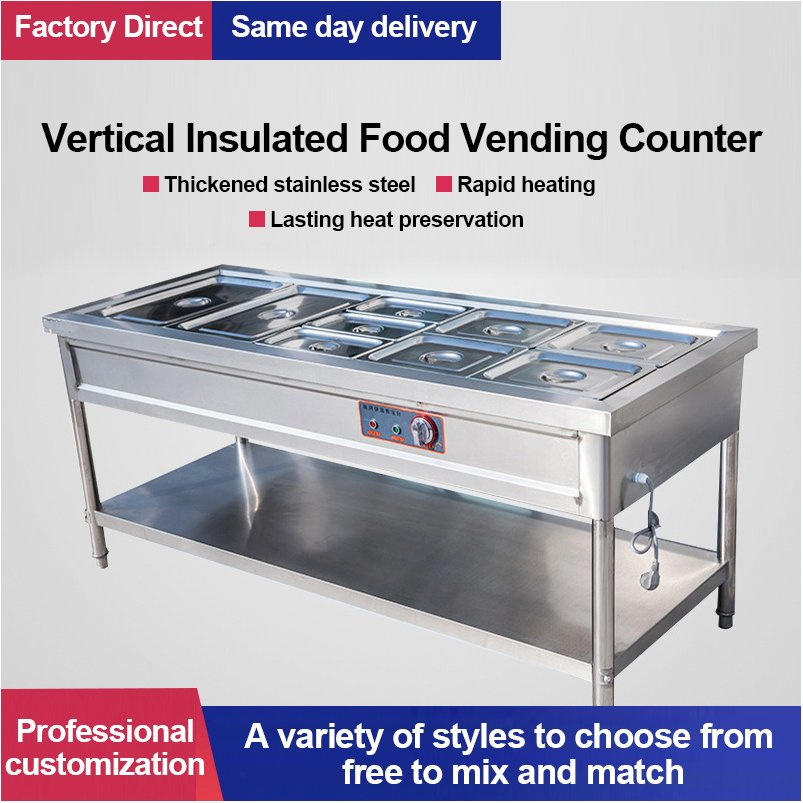 OEM Restaurant Kitchen Buffet Electric Basin Marie Food Warmer Hot Food Insulated Trolley Suitable for Different Sizes