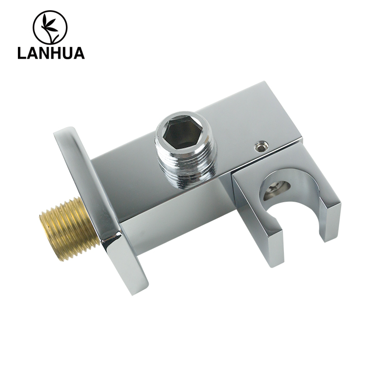 Гибкий держатель для душевой лейки из латуни хром