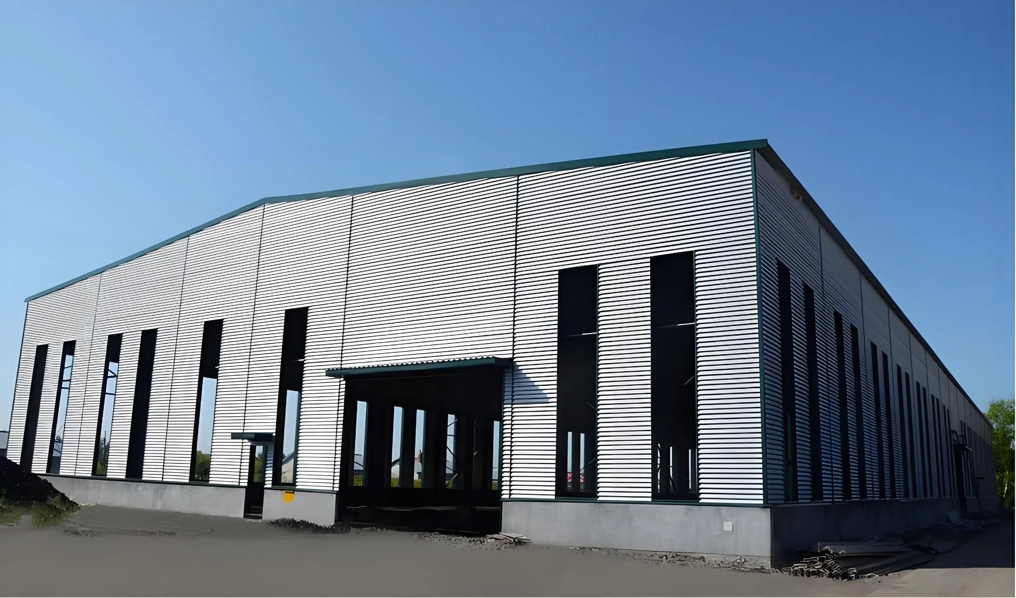 High Precision Large Span Easy Installation Construction Factory Building for Storage Facility Durable for 50 Years
