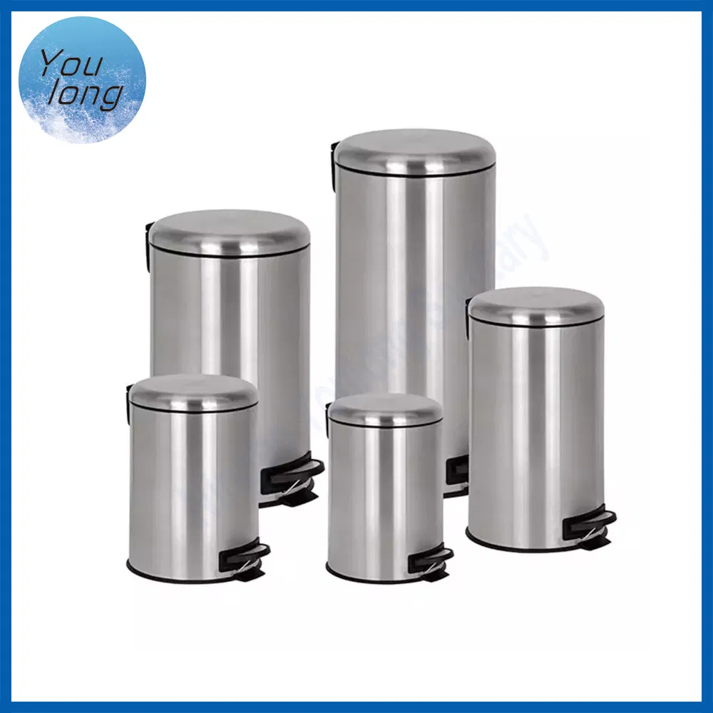 Пластиковое ведро-педаль 30 л с мягким закрытием