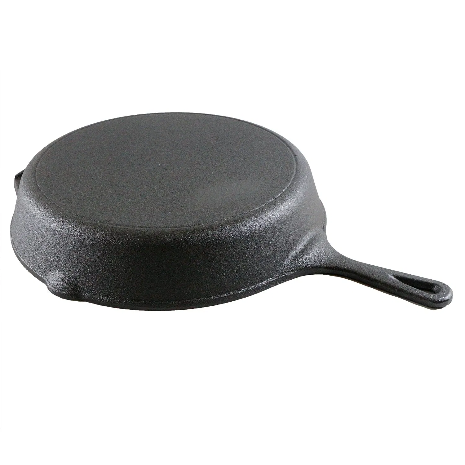 Чугунная сковорода с двумя ручками и носиками