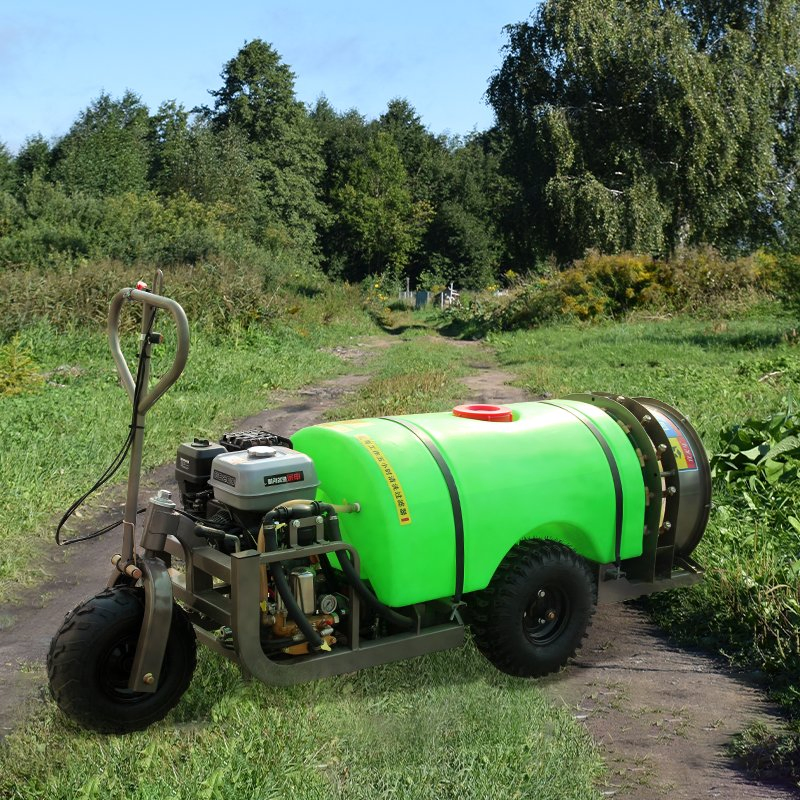 Small Trolley Sprayer 160L 200L Gasoline Powered Self Propelled Spraying Vehicle for Agriculture