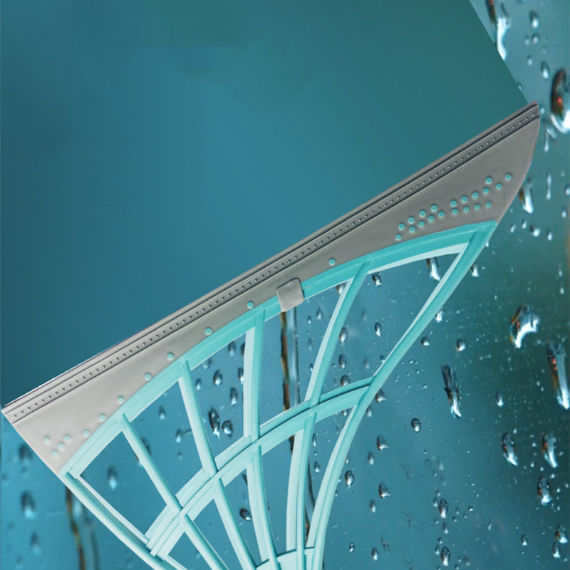 Silicone Mop Retractable Stainless Steel Handle Floor Cleaning Broom Floor Wiper Besom