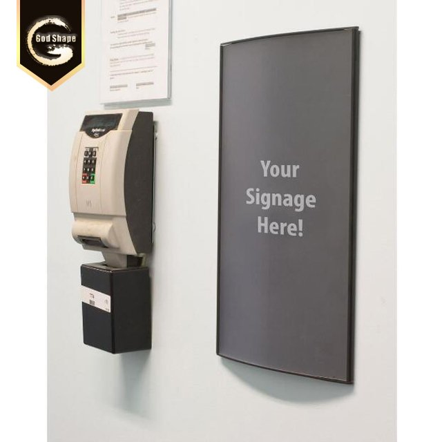 Customized Aluminum Curved Office Door Name Plate Holder Sign