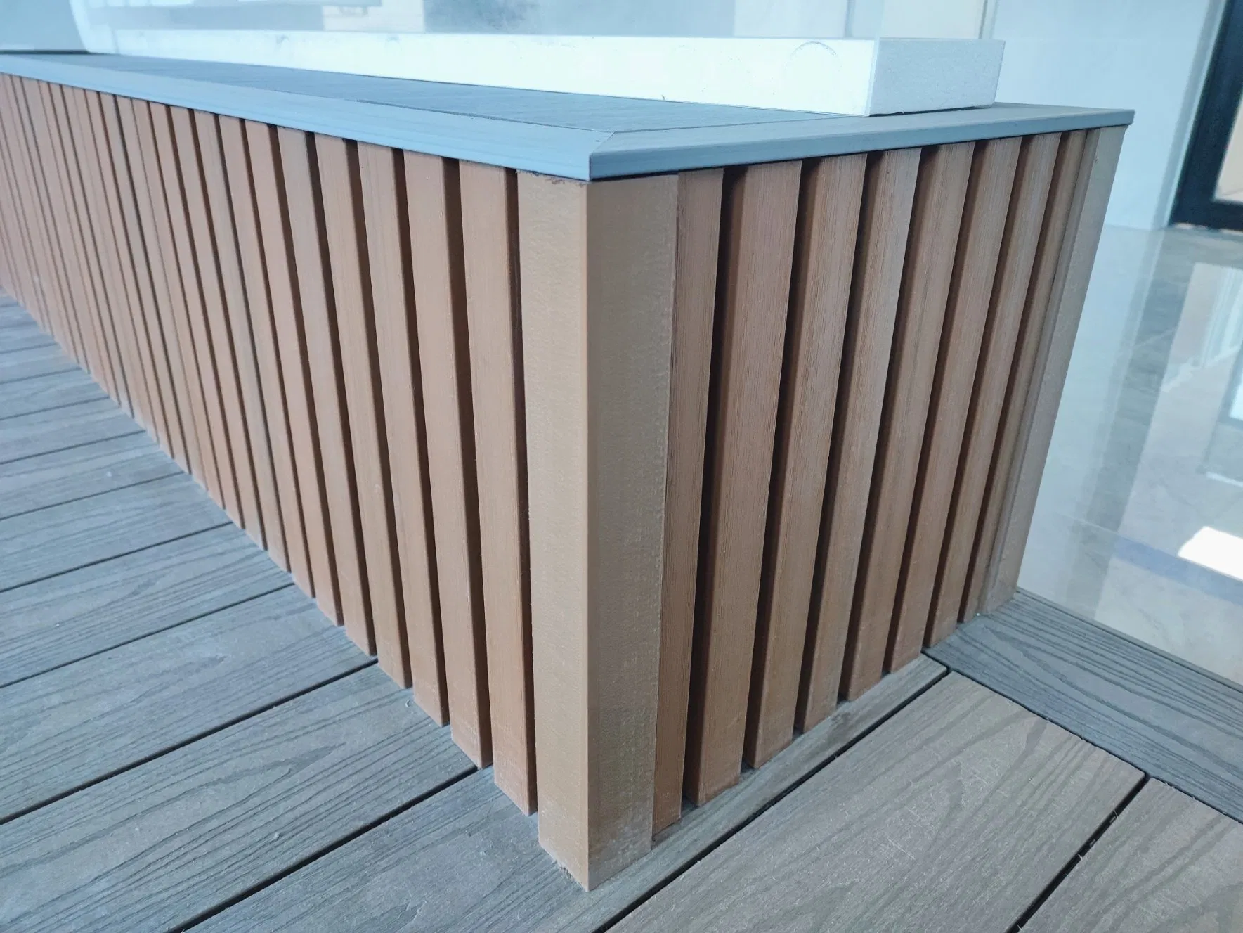 Wood Grain WPC Wall Panel Easy Installation Commercial Residential Use