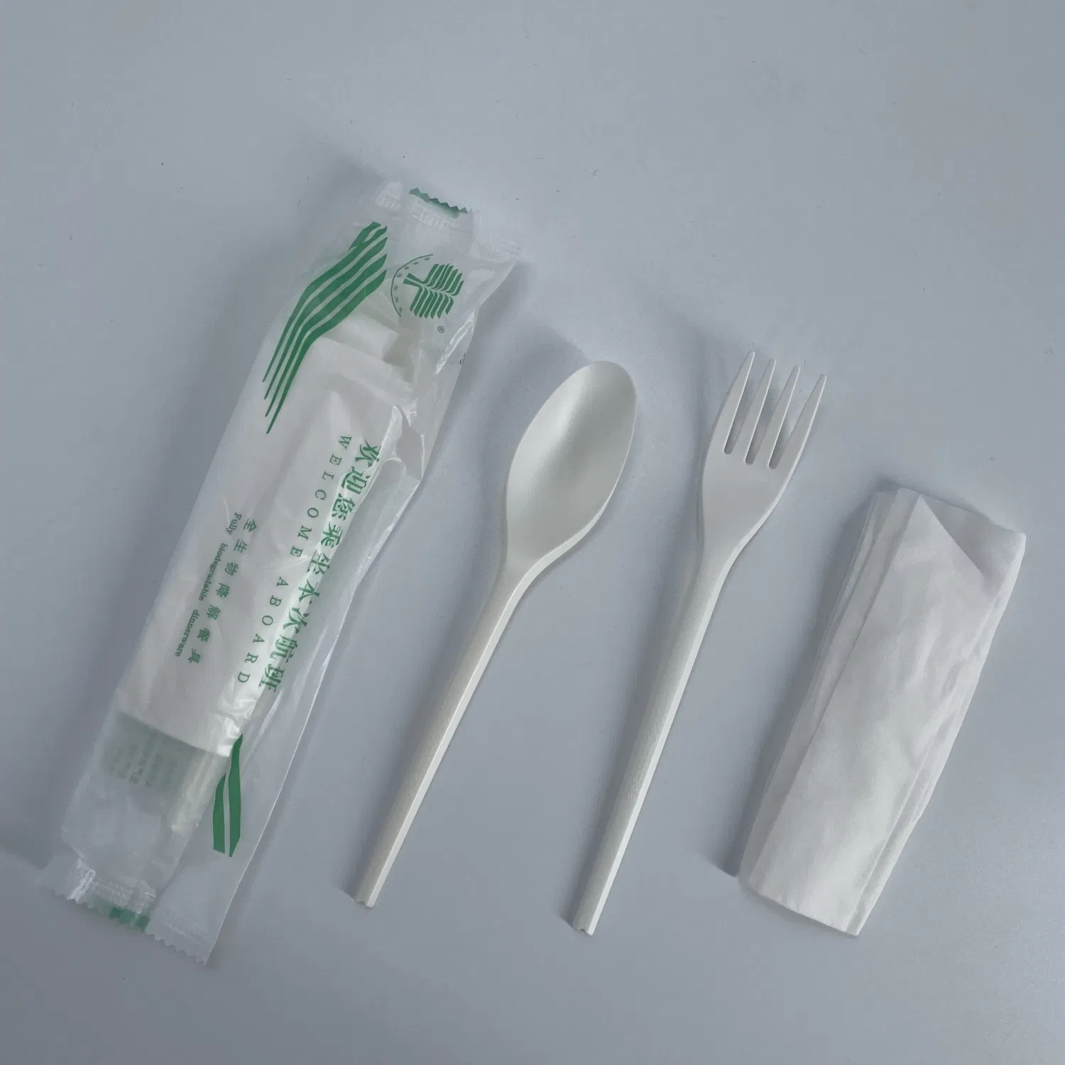 100% Compostable Plastic Free Knife and Fork Biodegradable Tableware