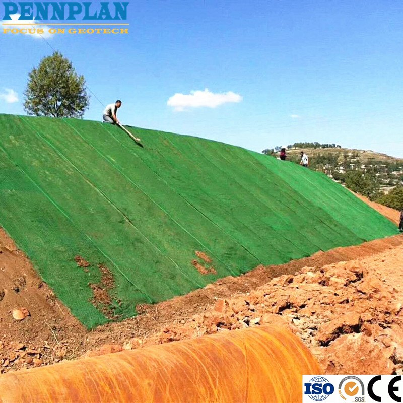 Construction Material Erosion Control Mat with Roof Protection Function