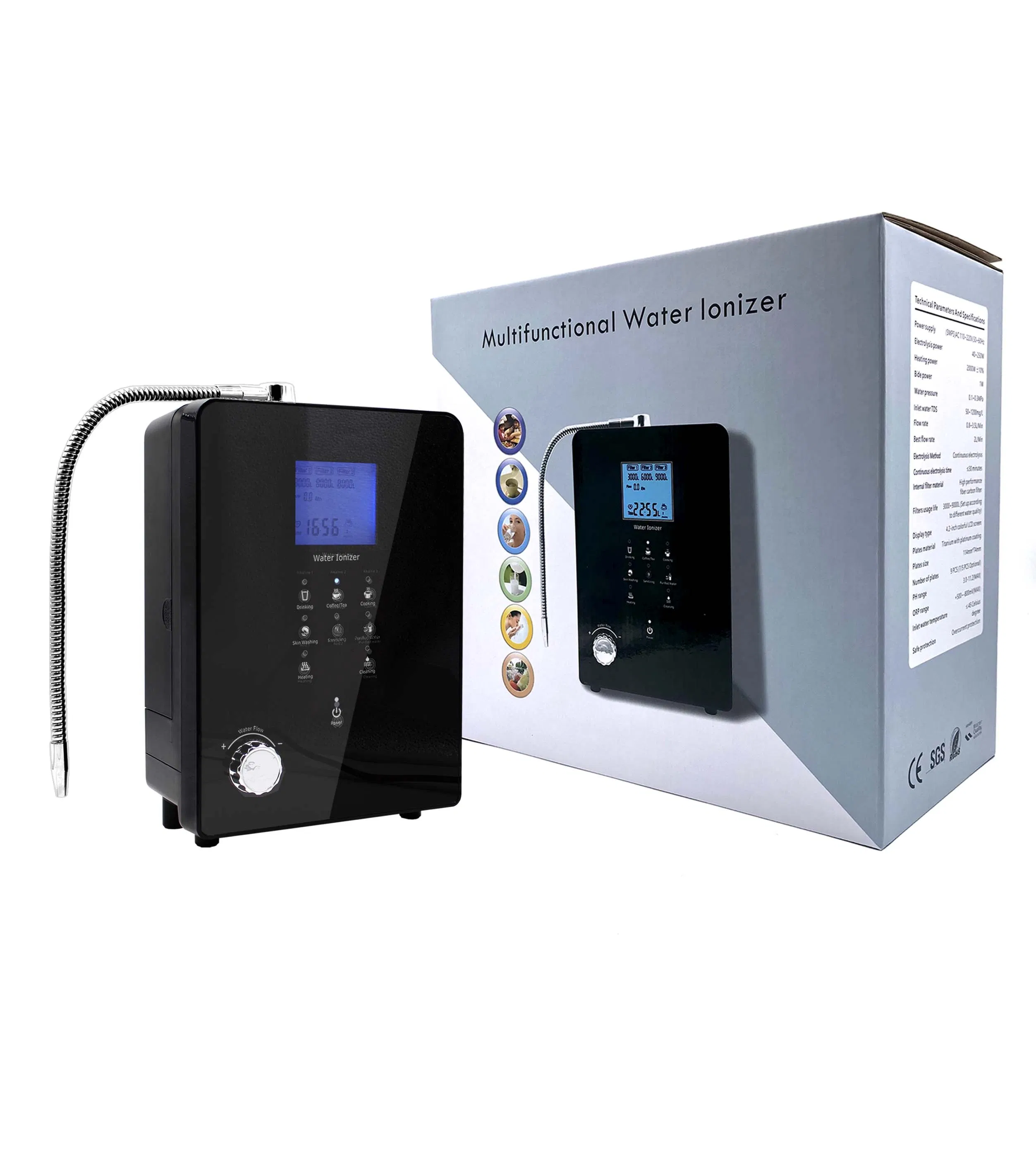 High Quality Household Alkaline Water Ionizer Purifiers Hydrogen Water Generator Ehm-939