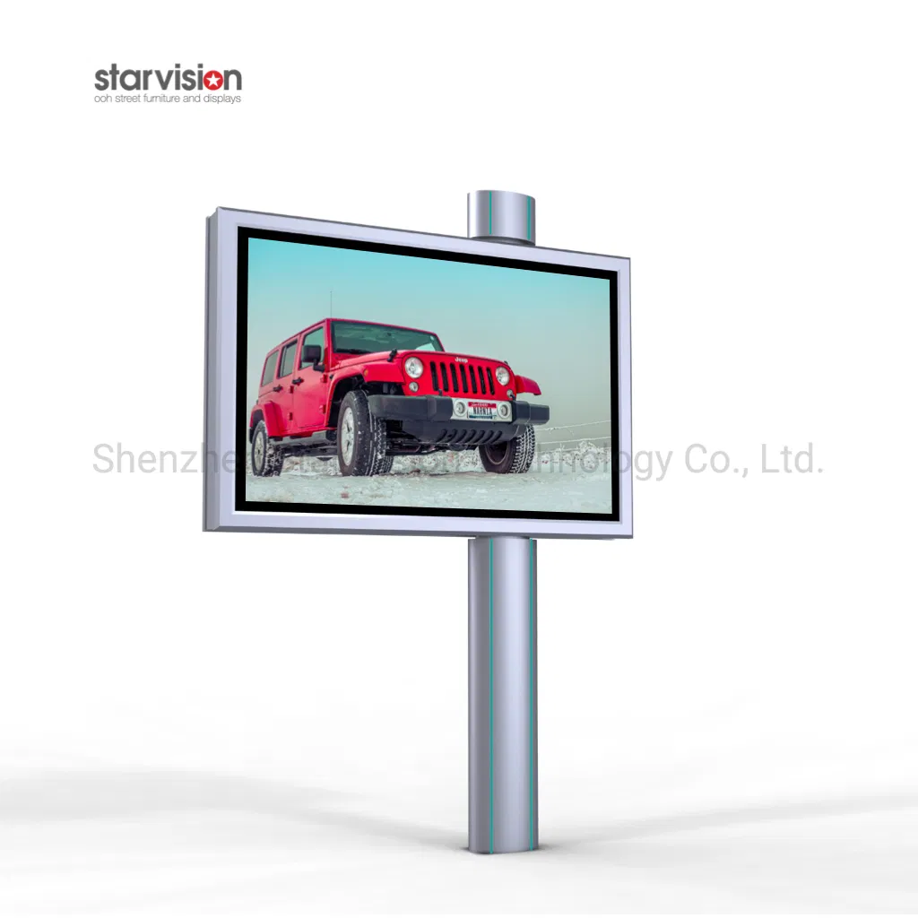 Double Sided Backlit Advertising Outdoor Waterproof Scrolling Billboard
