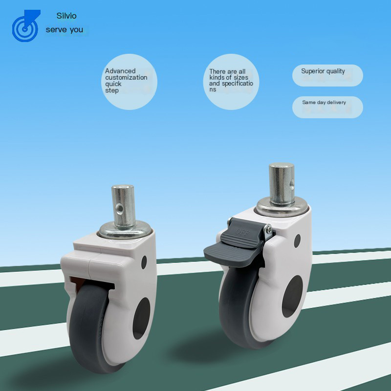 4-Inch Medical Caster, 5-Inch Ambulance Universal Wheel, Sickbed Caster, Quiet and Wear-Resistant, Good Load-Bearing