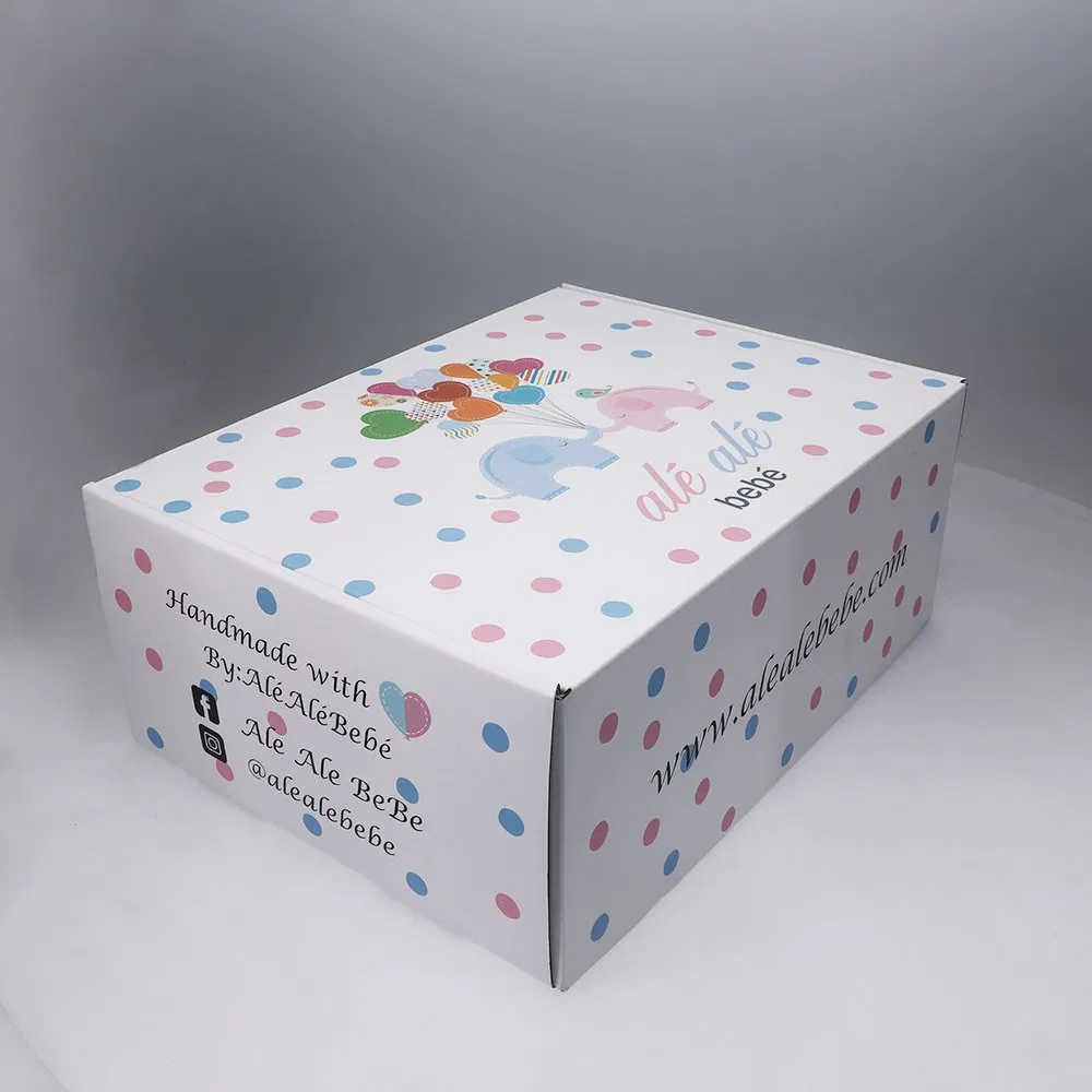 Gold Foil Logo Black Paper Packing Box Heavy Duty Corrugated Custom Shipping Box for Clothes