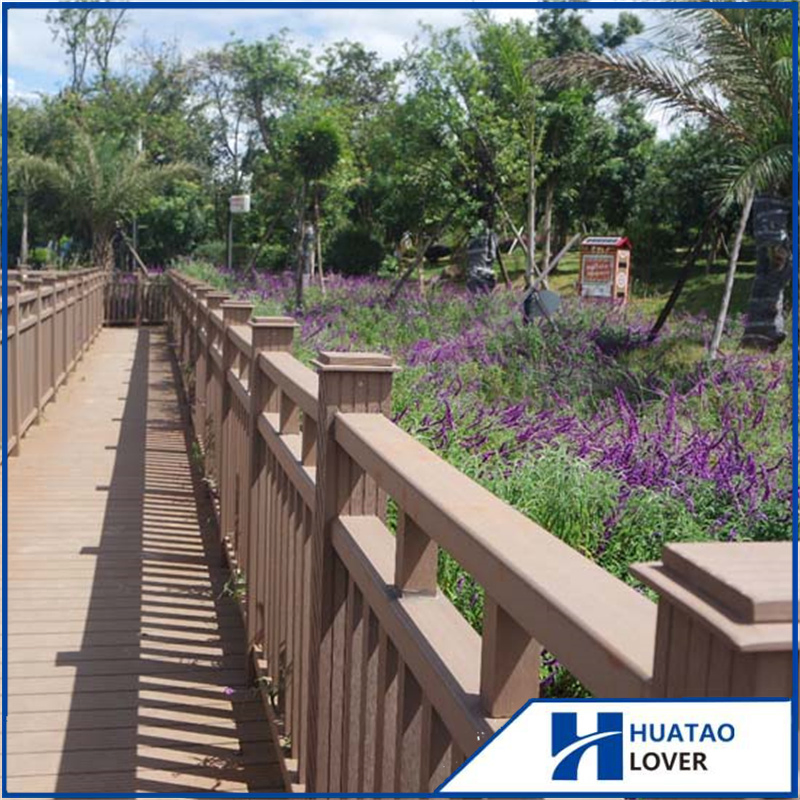 3D Embossed Fencing Board Wooden Embossing Anti UV Waterproof WPC Fence