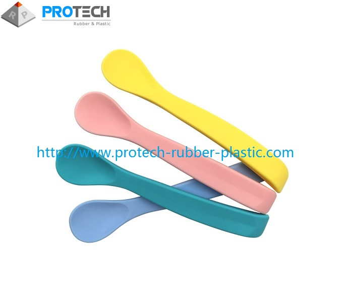 Customized Plastic Soup Spoon Silicone Spoon
