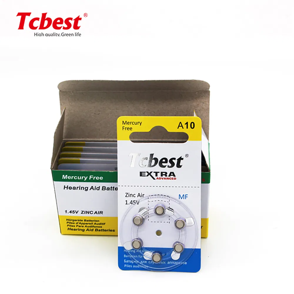 Батарейка A10 для слуховых аппаратов, 1.55В (цинк-воздушная)