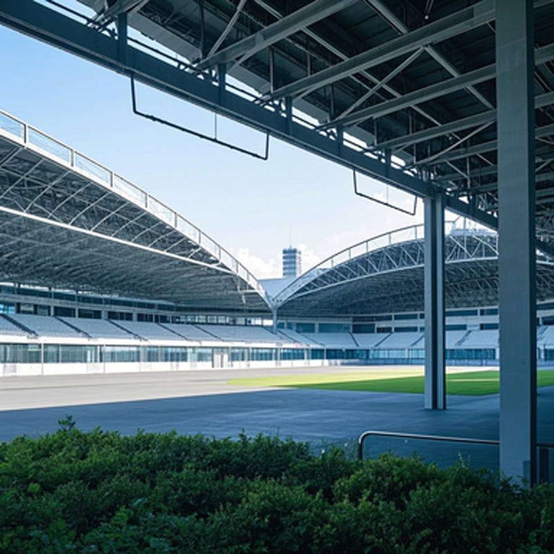 Bottom Wall Beam H-Section Guoshun Steel Structure Stadium Building Gymnasium