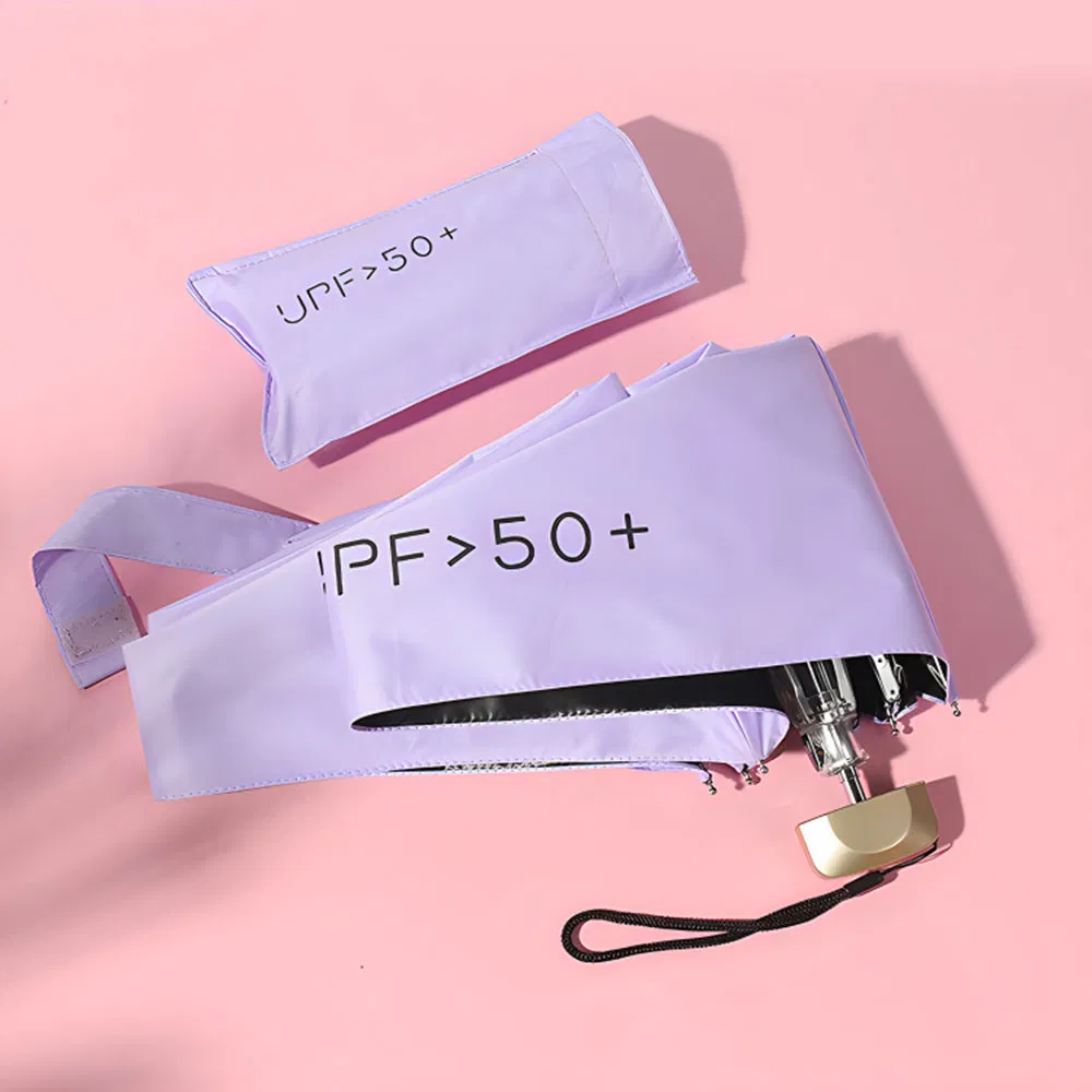 UV-Blocking Mini Foldable Pocket Gift Macaron Color Scheme Simple Cute Style Rain and Sun Dual-Use Female Sunshade Umbrella