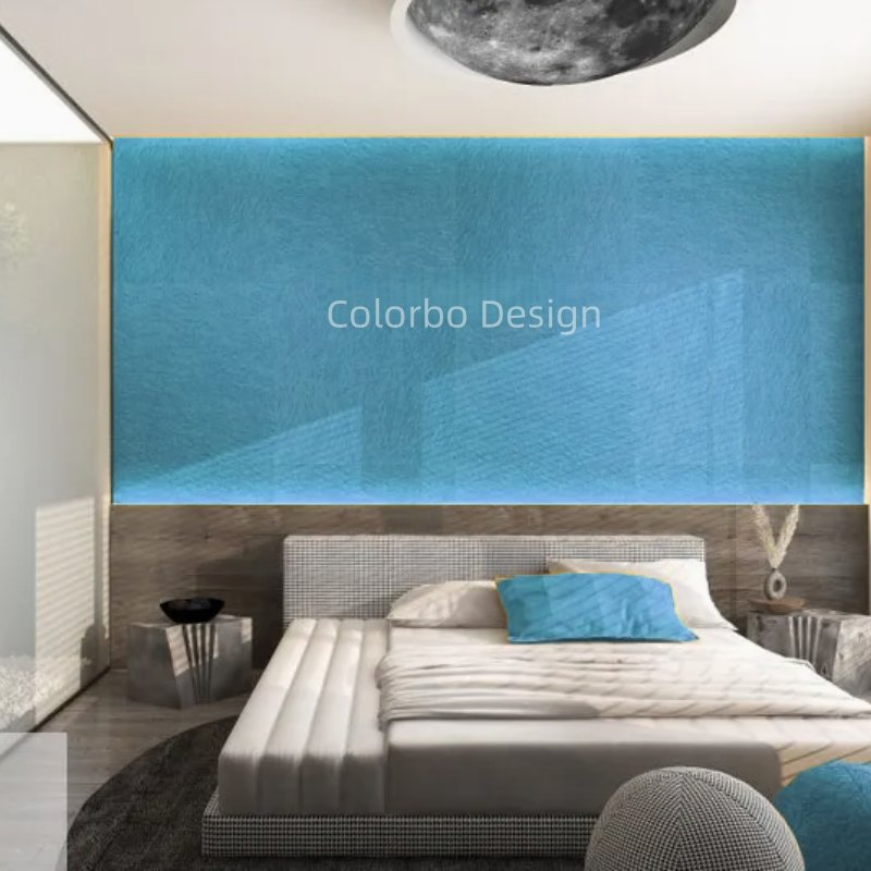 Sound Absorption Materials CBA24 Sky Blue 9MM Polytester Fiber Panel