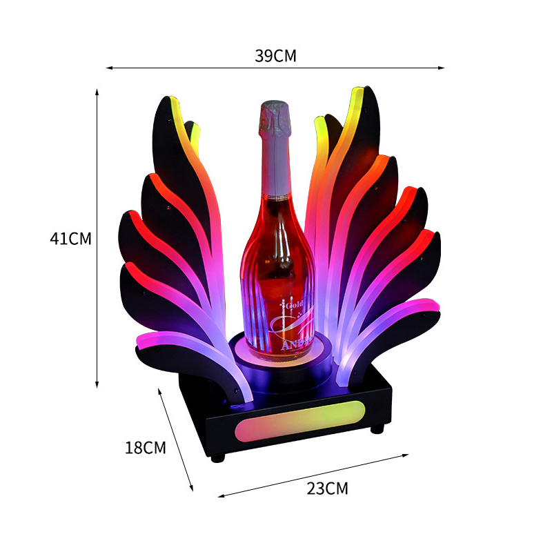 Remote-Controlled Luminous Champagne Alcohol Holder LED Glorifier Bottle Display Presenter