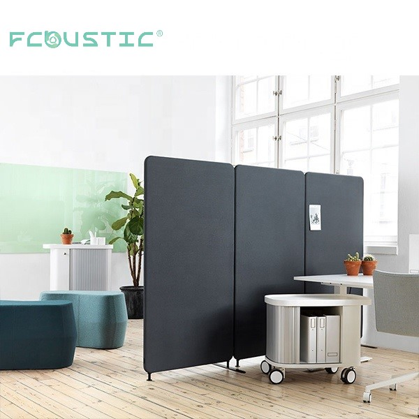 Eco-Friendly Polyester Acoustic Panel Office Partition Acoustic Folding Screen Room Divider