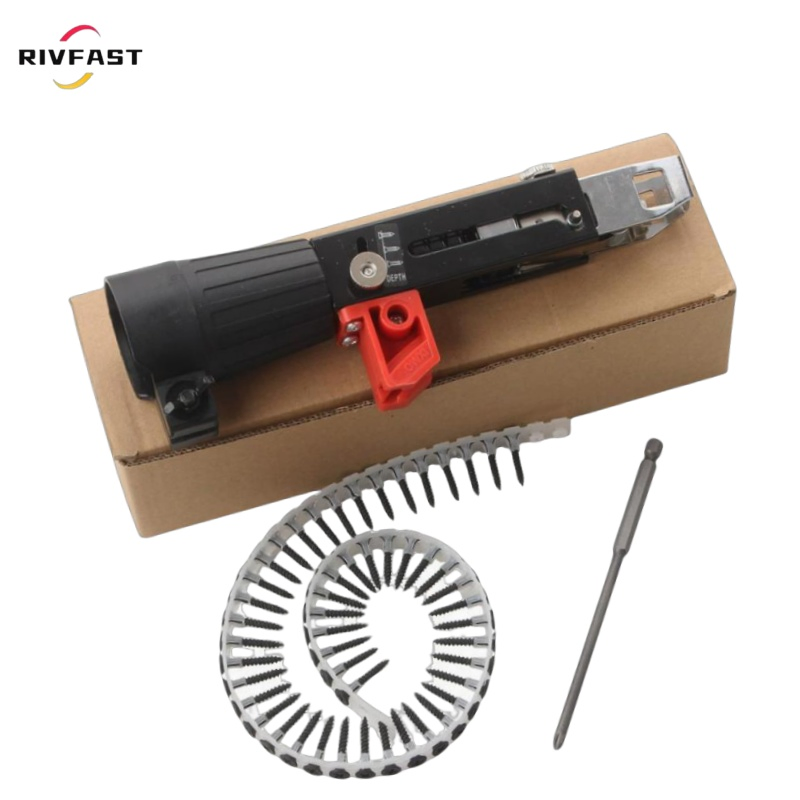 Factory Directly Sale Screw Drill Chain Adapter for Power Drill Gun Chuck Range Automatic Screw Spike Chain Nail Gun Adapter Automatic Chain Nail Gun