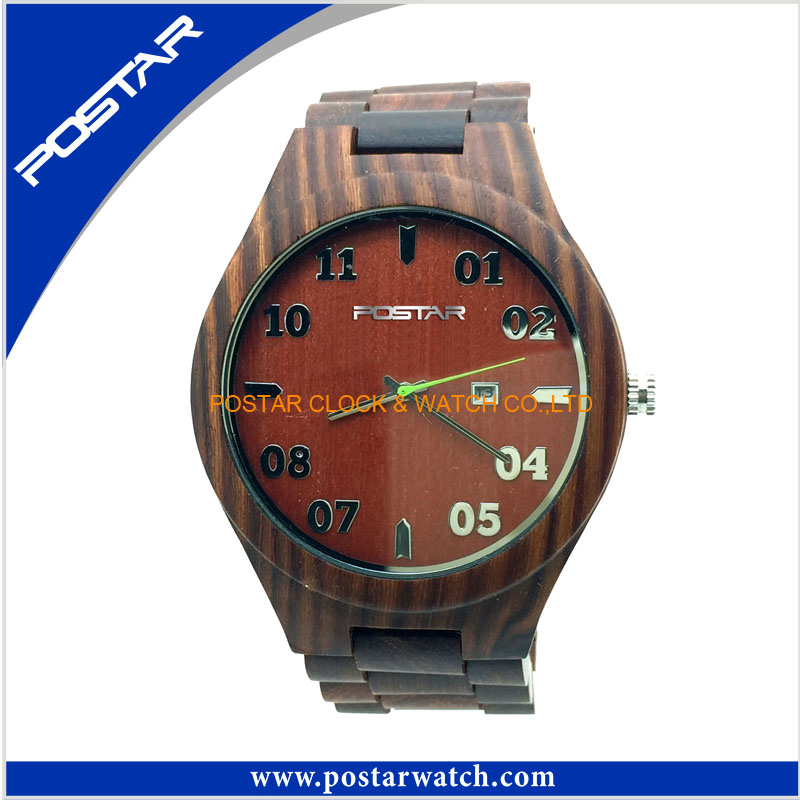 Natural Wood Timepiece Analog Quartz Japan Movt Wholesale Wood Watch