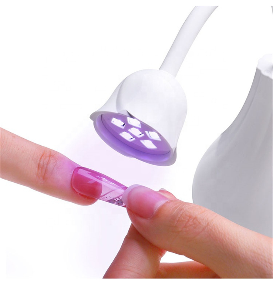 Rose Flower Phototherapy Lamp Portable USB Type UV Lamp Non-Black Hand Quick-Drying Nail Dryer Nail Polish Nail Lamp