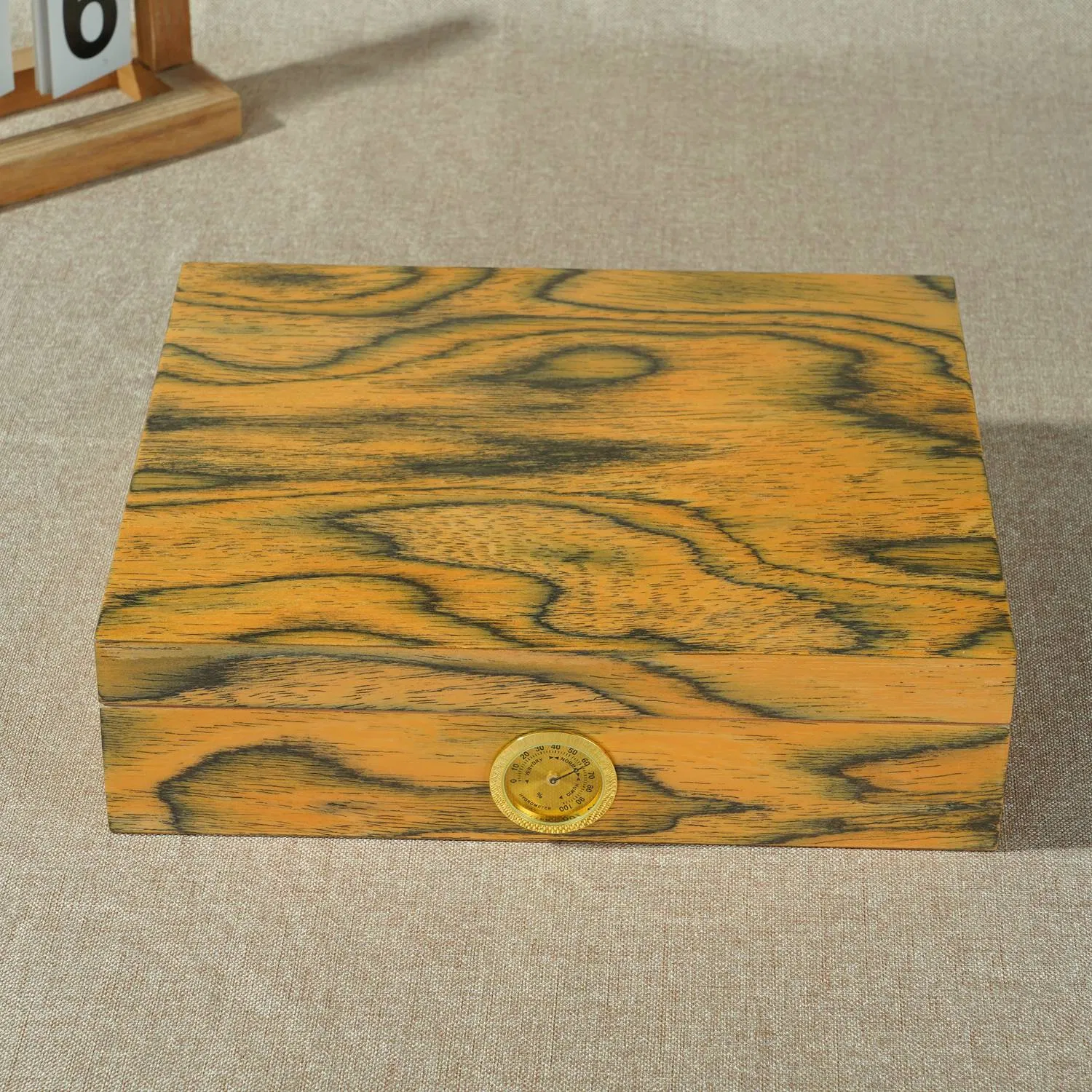 Wholesale Custom Matt Spanish Cedar Luxury Storage Packaging Wood Cigar Humidor Box
