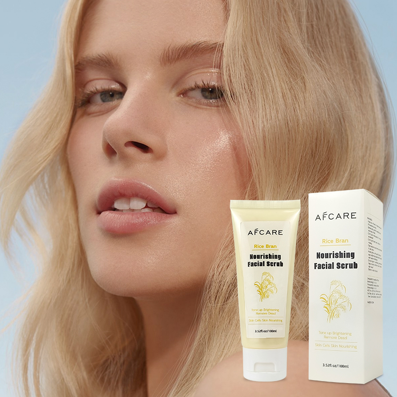 Natural Plant Extract Face Scrub for Deep Cleansing and Skin Brightening Care