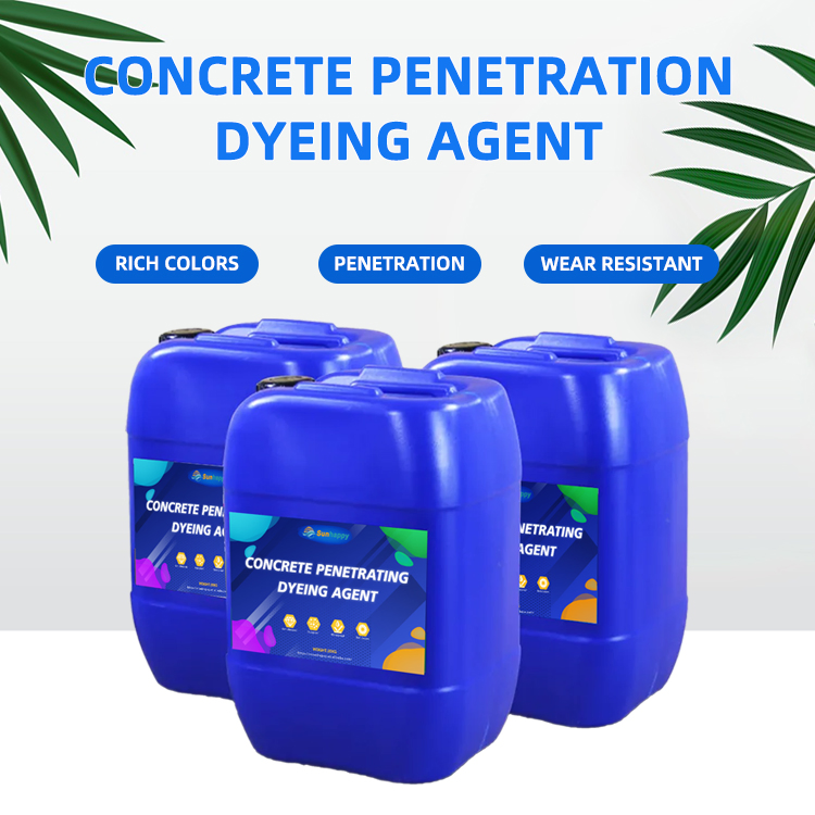 High-Solid Penetration Nano Concrete Stain Coloring Agent Floor Coating & Paint Multiple Colors Concrete Dyeing Agent
