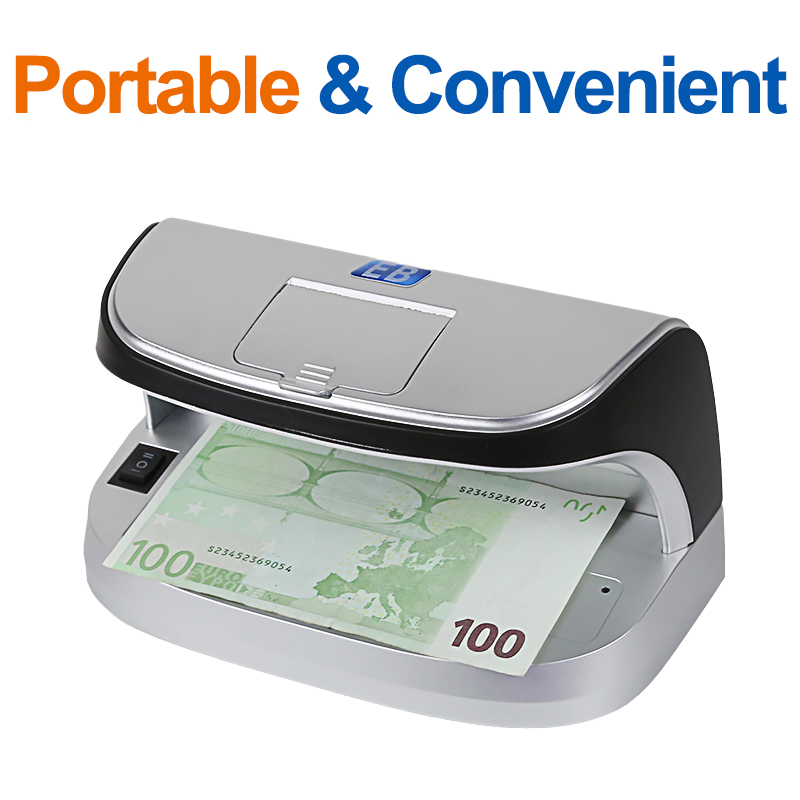 DC-11 Portable UV LED Money Detector with Magnetic Sensor for Bills Passports Credit Cards Rechargeable Battery Watermark Verification